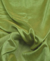 Light Green Plain Dyed Semi Silk Fabric