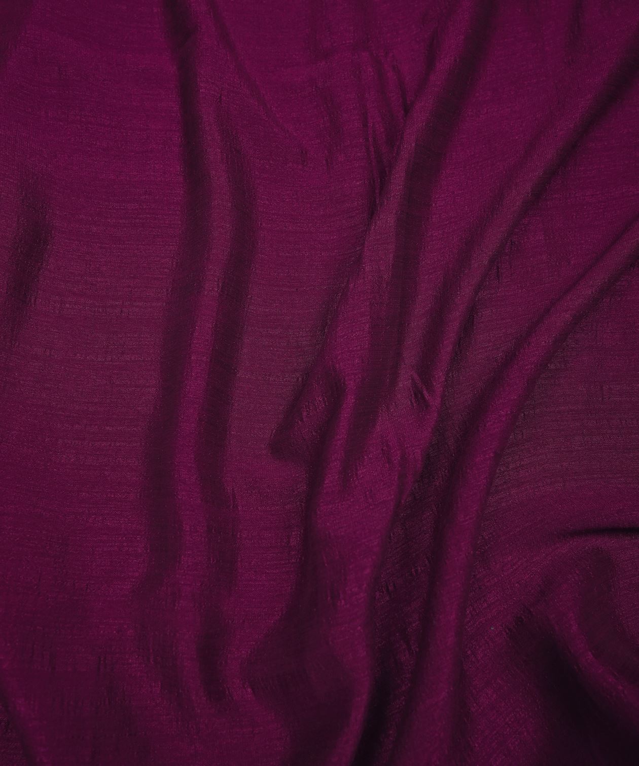 Magenta Plain Dyed Semi Silk Fabric