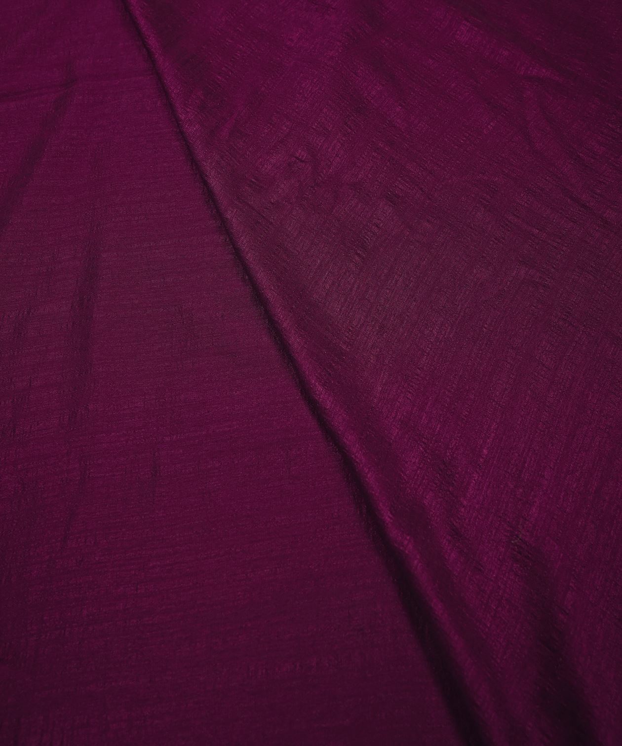 Magenta Plain Dyed Semi Silk Fabric