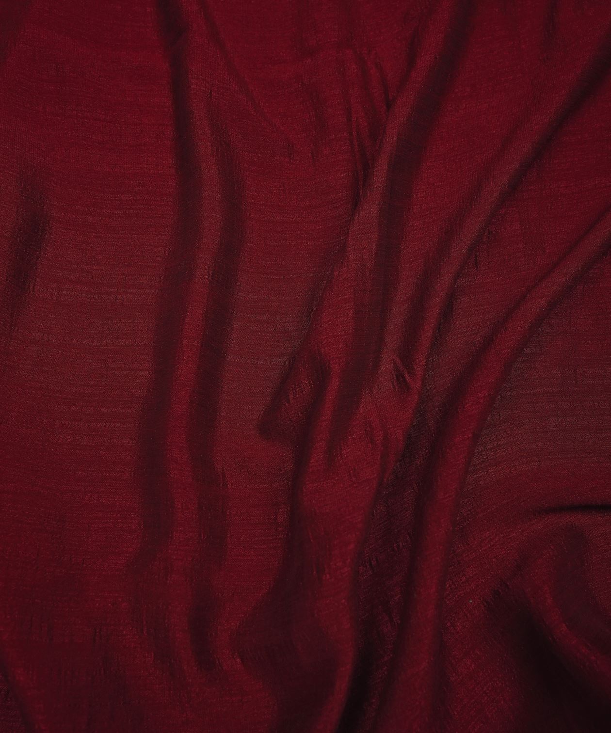 Maroon Plain Dyed Semi Silk Fabric
