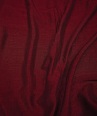 Maroon Plain Dyed Semi Silk Fabric