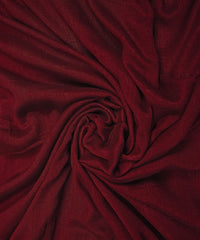 Maroon Plain Dyed Semi Silk Fabric