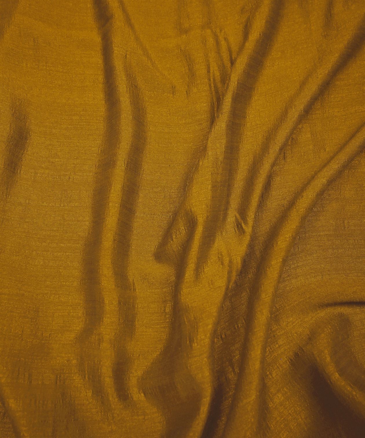Mustard Yellow Plain Dyed Semi Silk Fabric