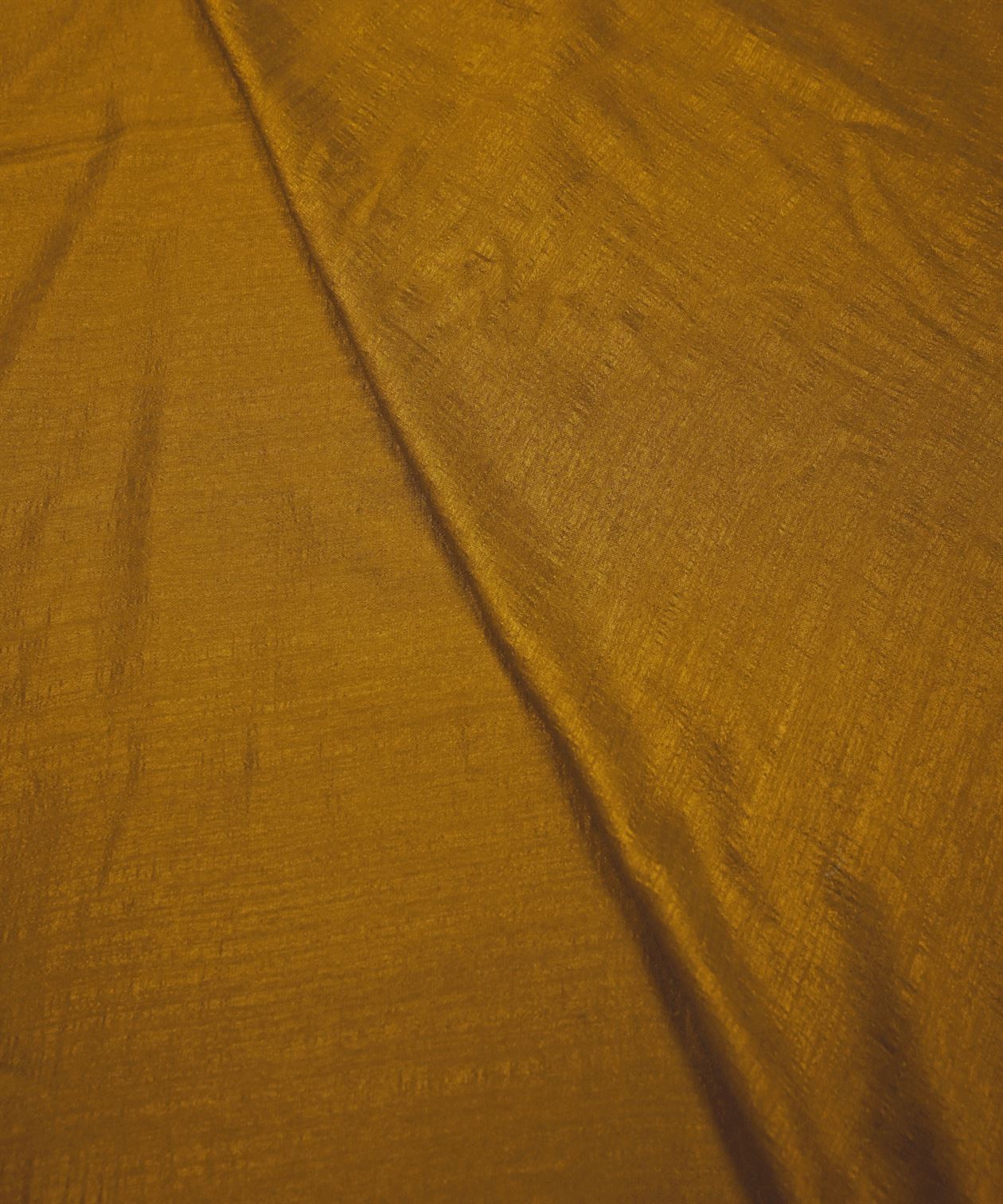 Mustard Yellow Plain Dyed Semi Silk Fabric