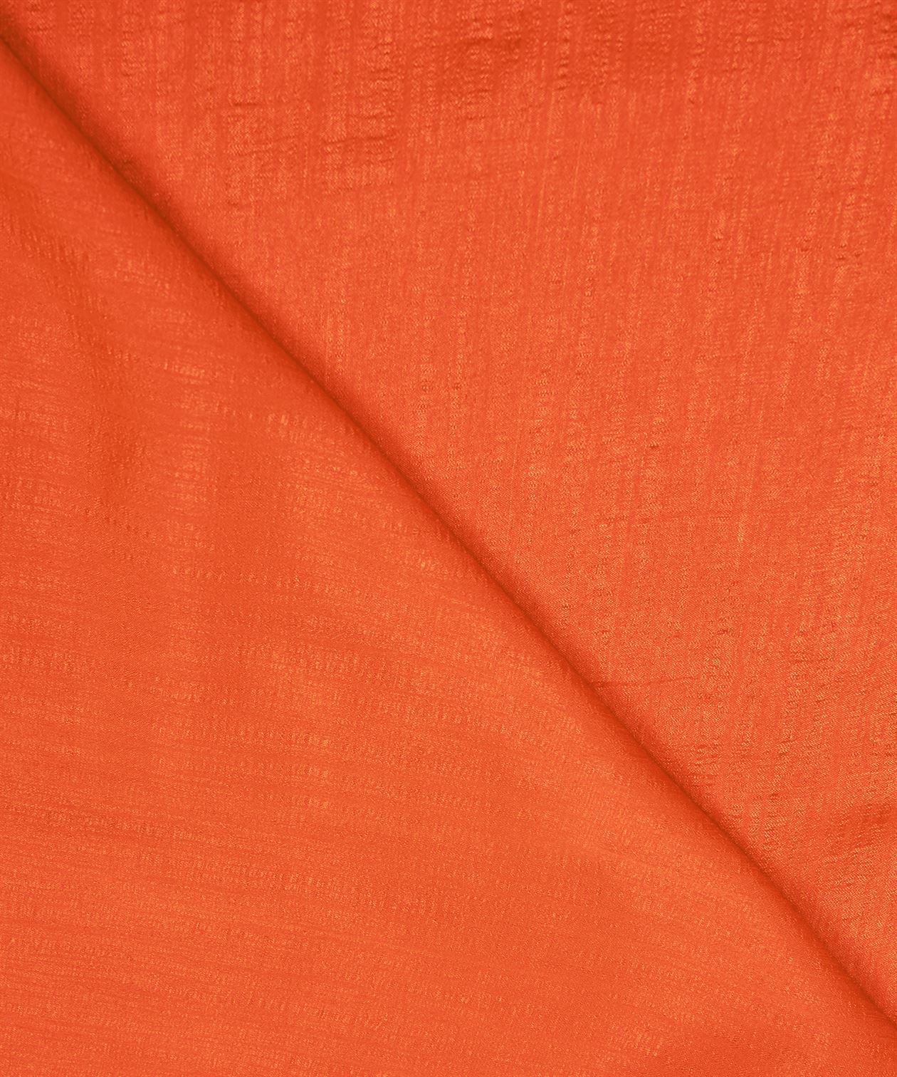 Orange Plain Dyed Semi Silk Fabric