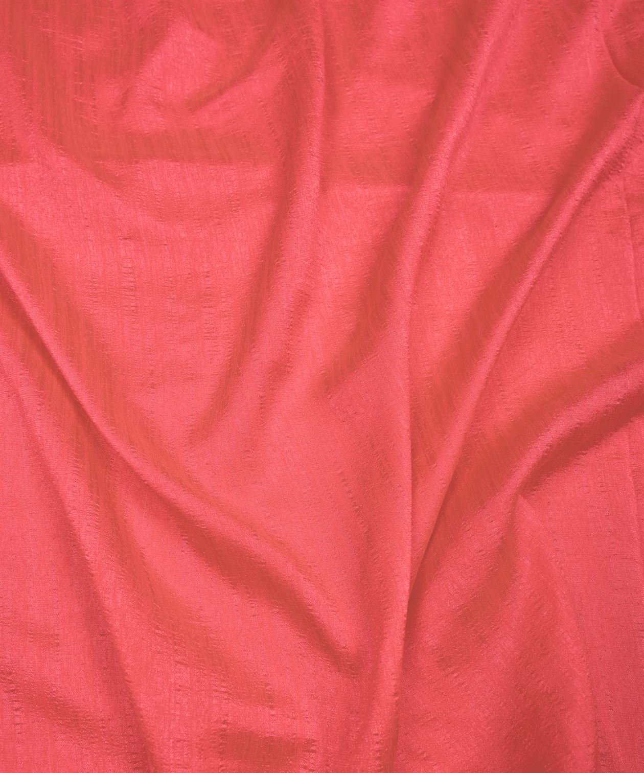 Peach Plain Dyed Semi Silk Fabric