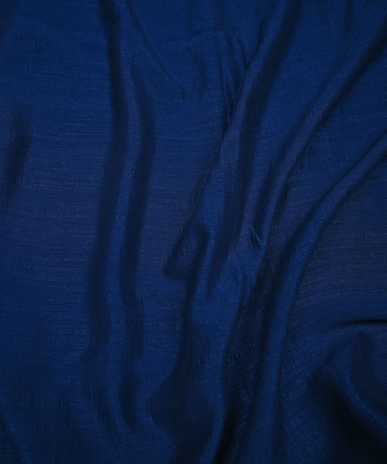 Royal Blue Plain Dyed Semi Silk Fabric