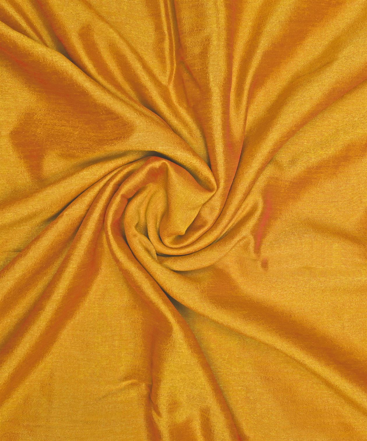 Yellow Plain Dyed Semi Silk Fabric
