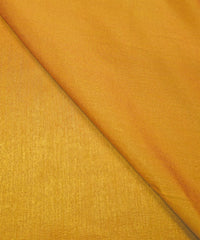 Yellow Plain Dyed Semi Silk Fabric