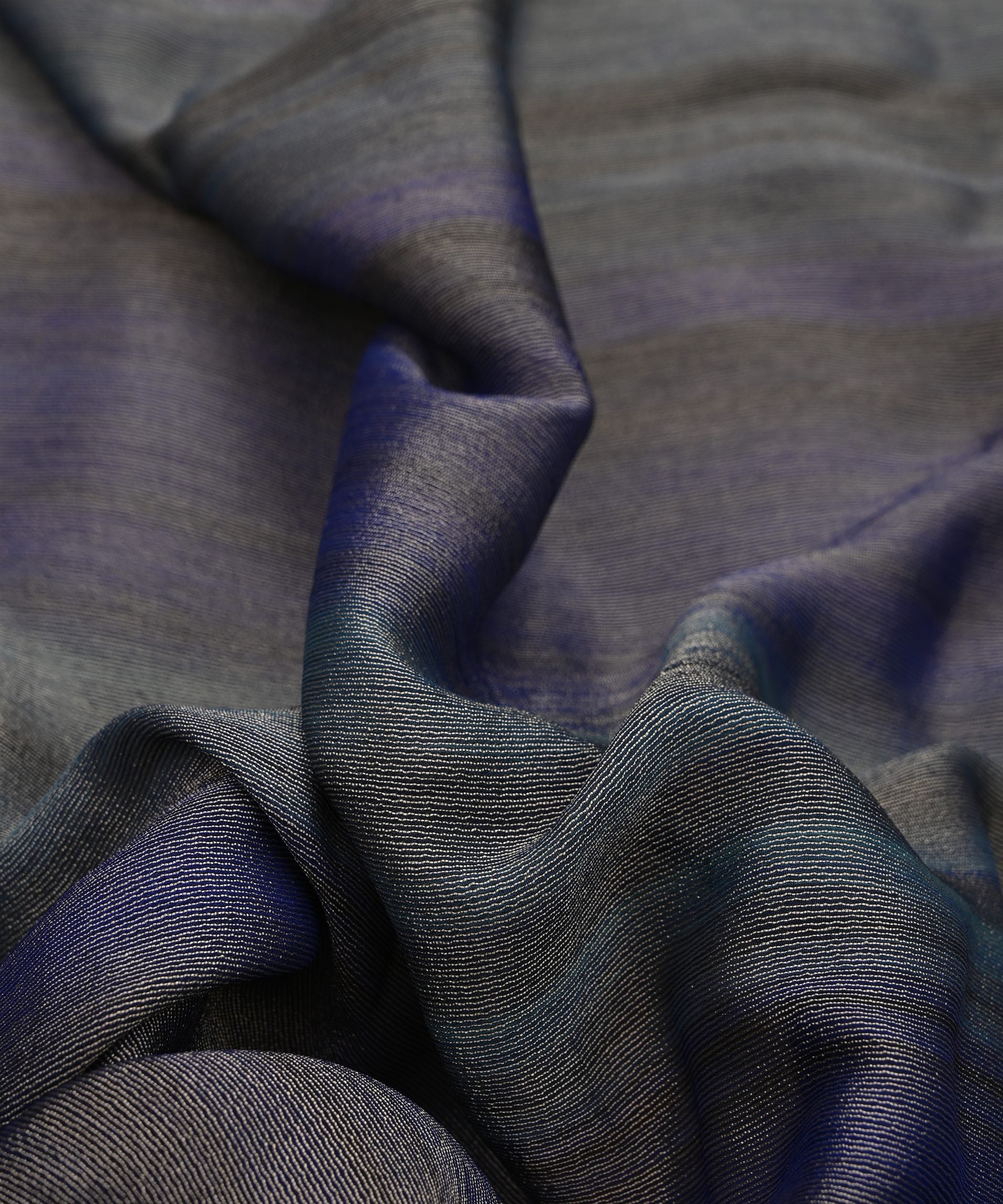 Grey Shaded Chiffon Fabric