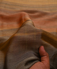 Orange Shaded Chiffon Fabric