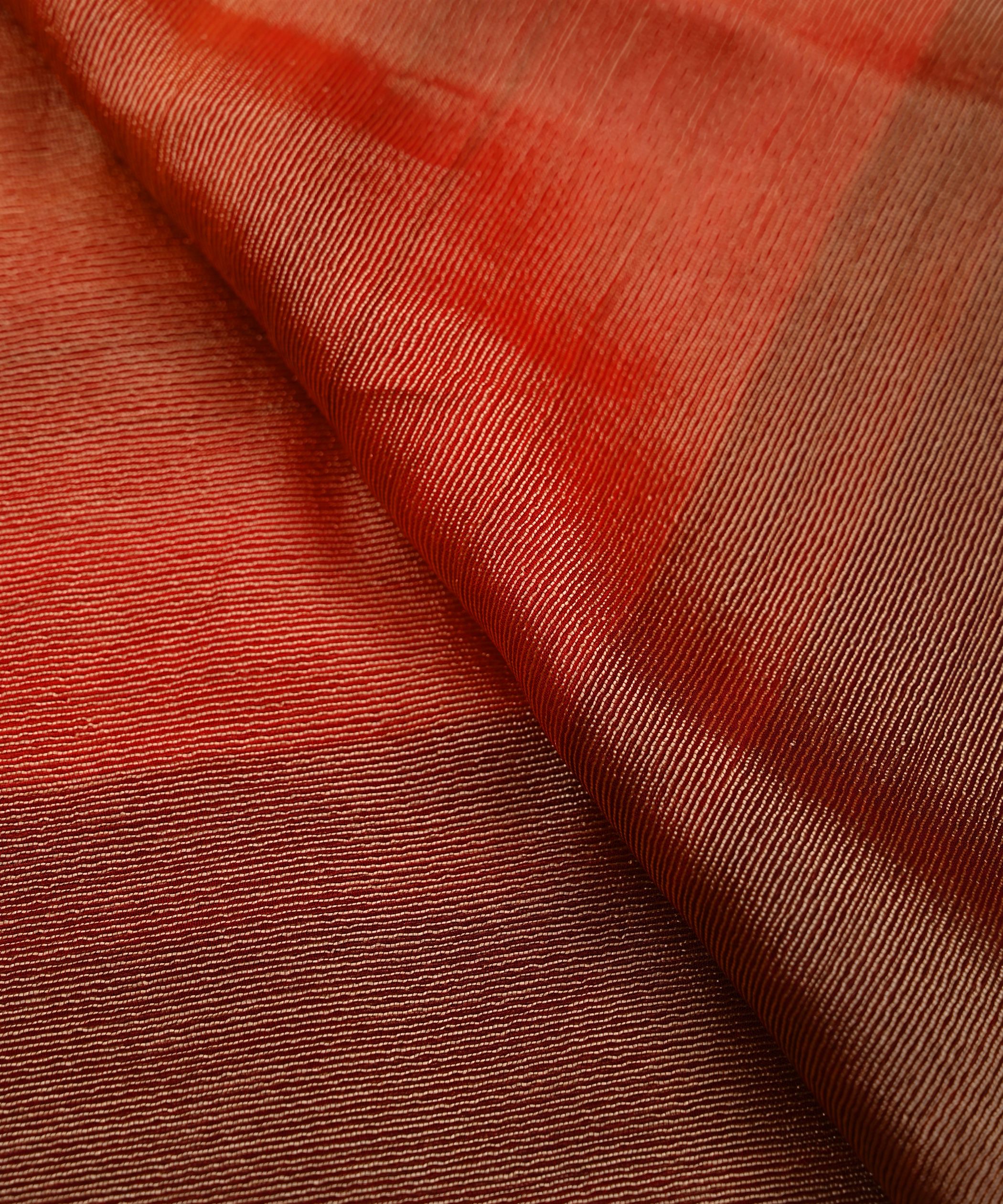 Red Shaded Chiffon Fabric