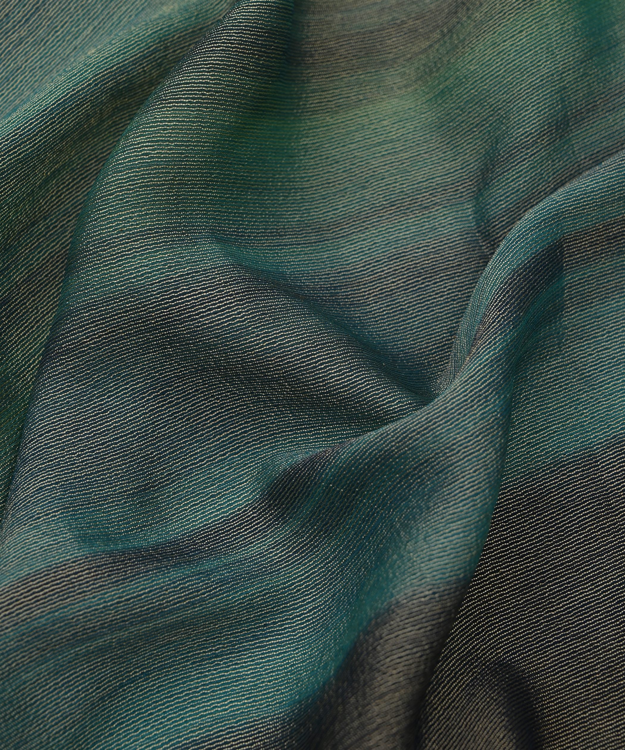 Sea Green Shaded Chiffon Fabric