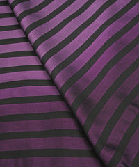Violet Shaded Chiffon Fabric with Stripes