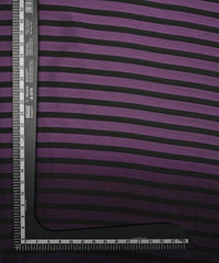 Violet Shaded Chiffon Fabric with Stripes