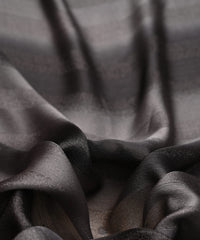 Black Shaded Chiffon Fabric with Zari Patta