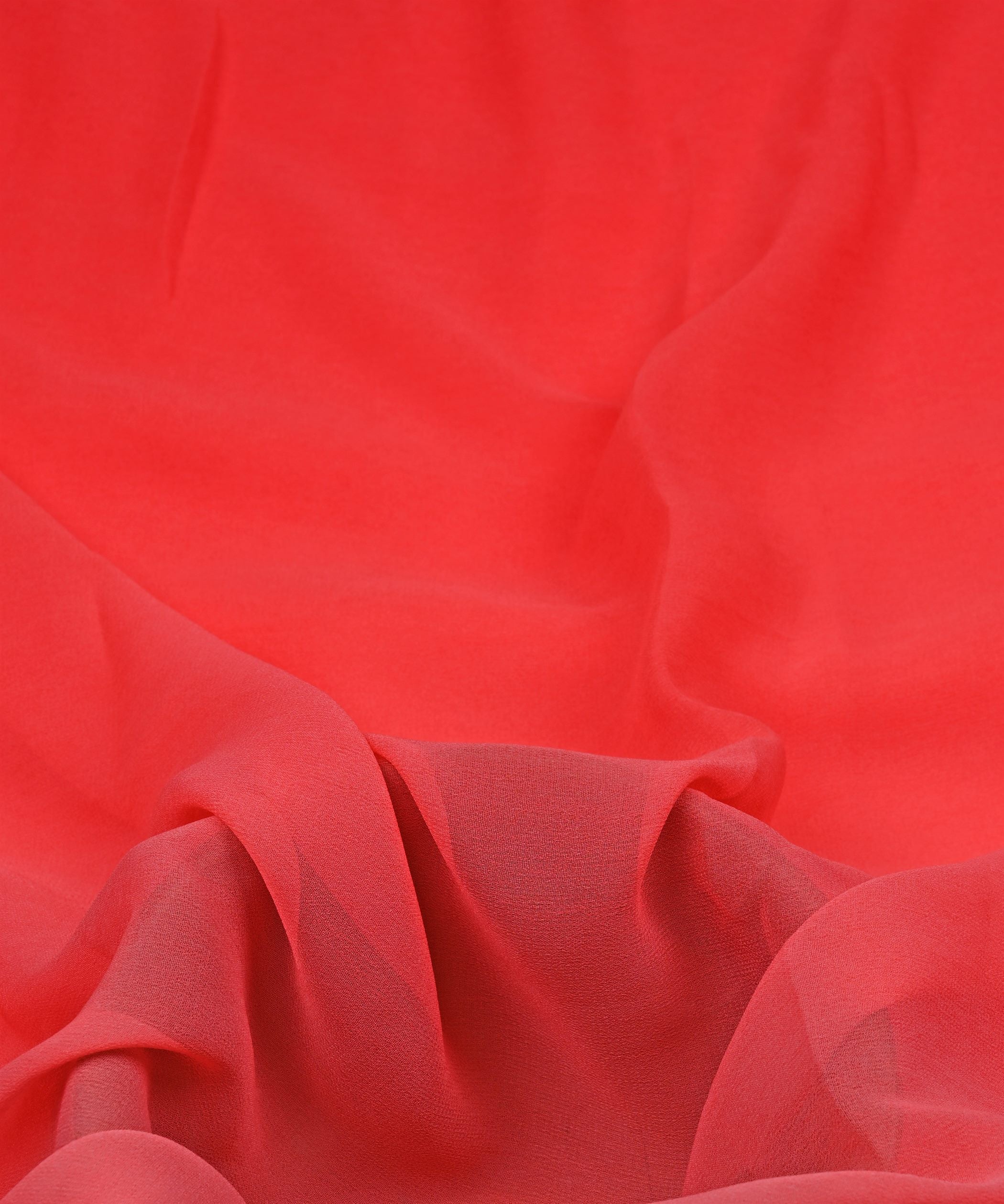 Gajri Shaded Georgette Fabric