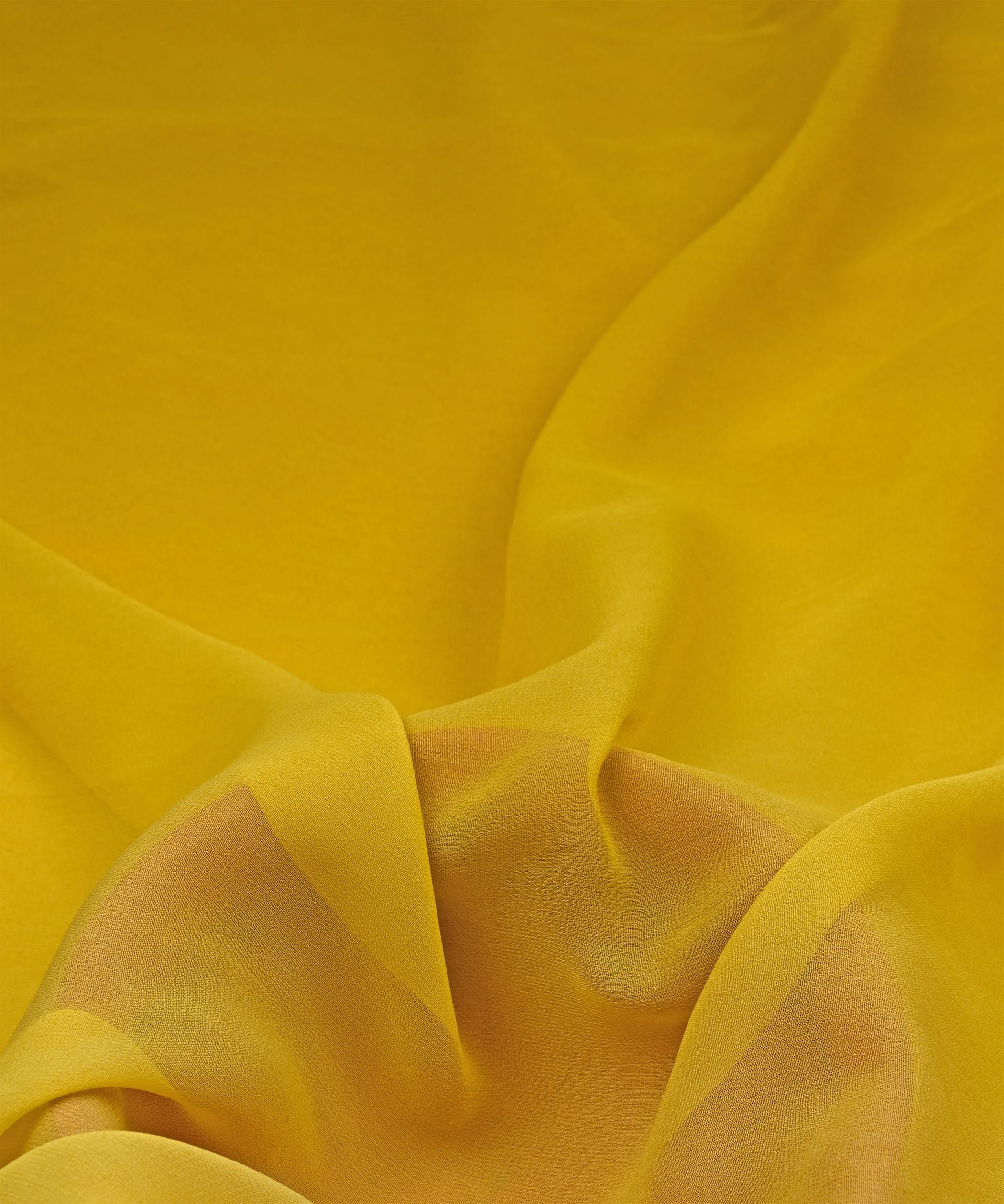 Olive Green Shaded Georgette Fabric