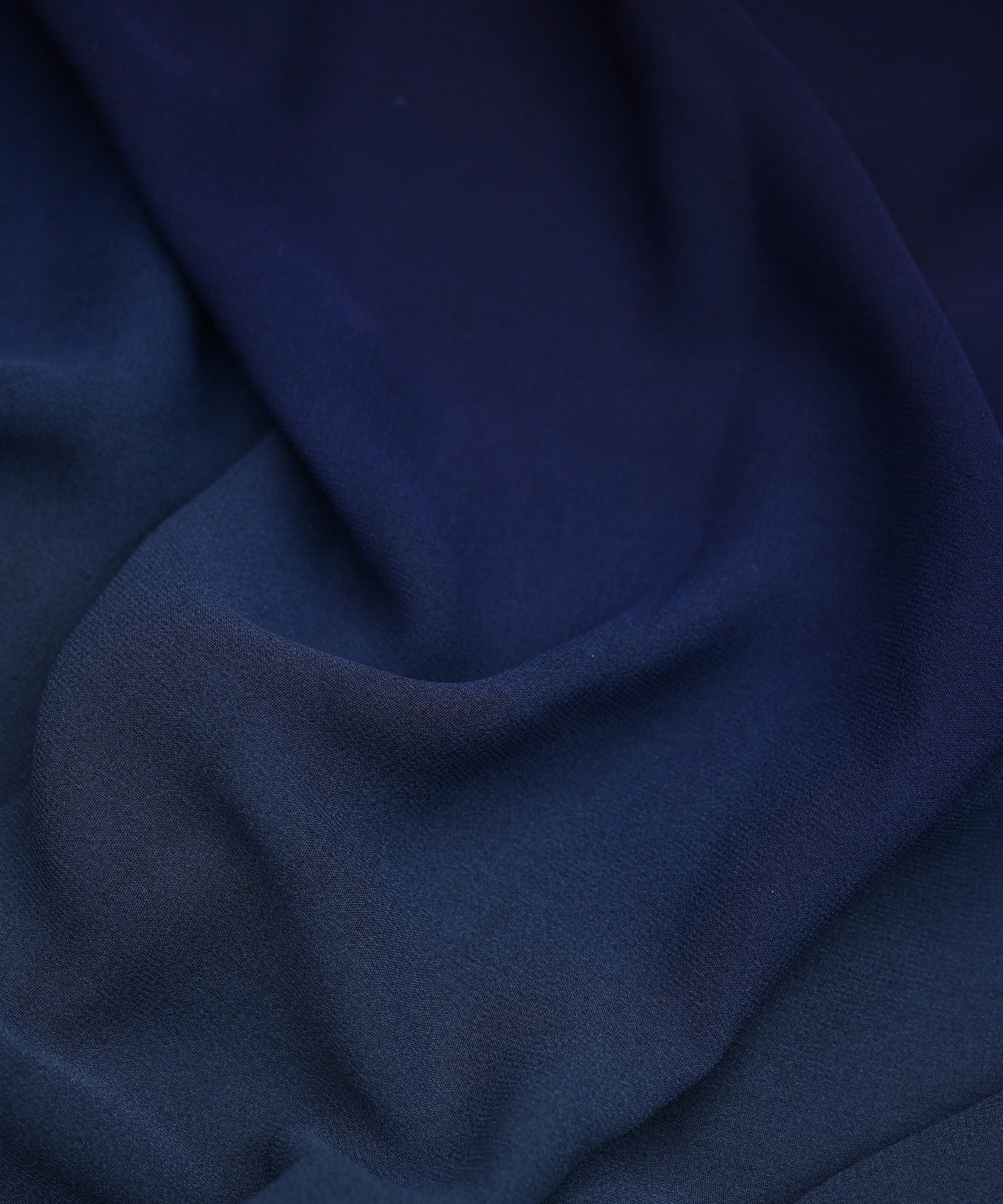 Navy Blue Shaded Georgette Fabric