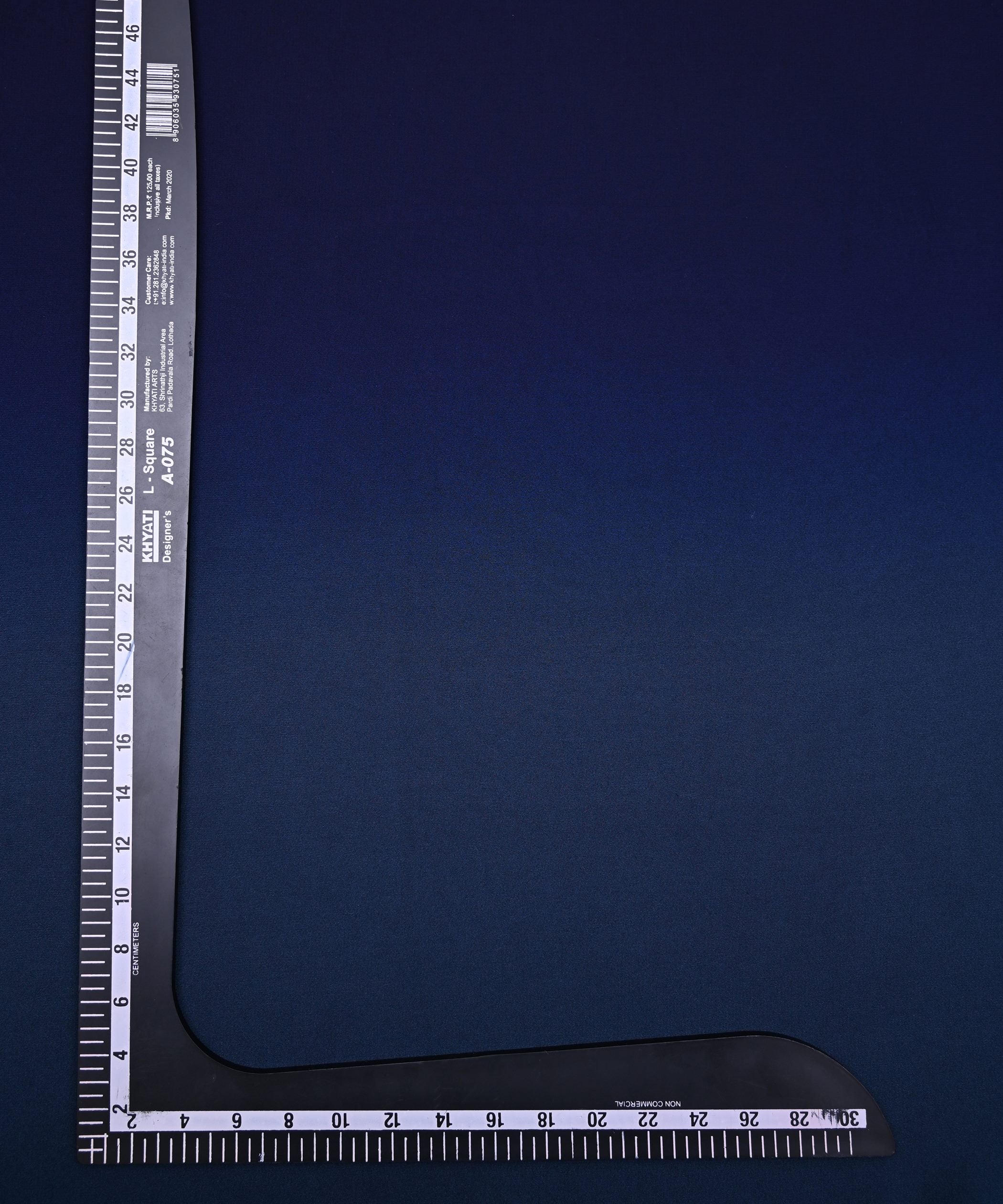 Navy Blue Shaded Georgette Fabric