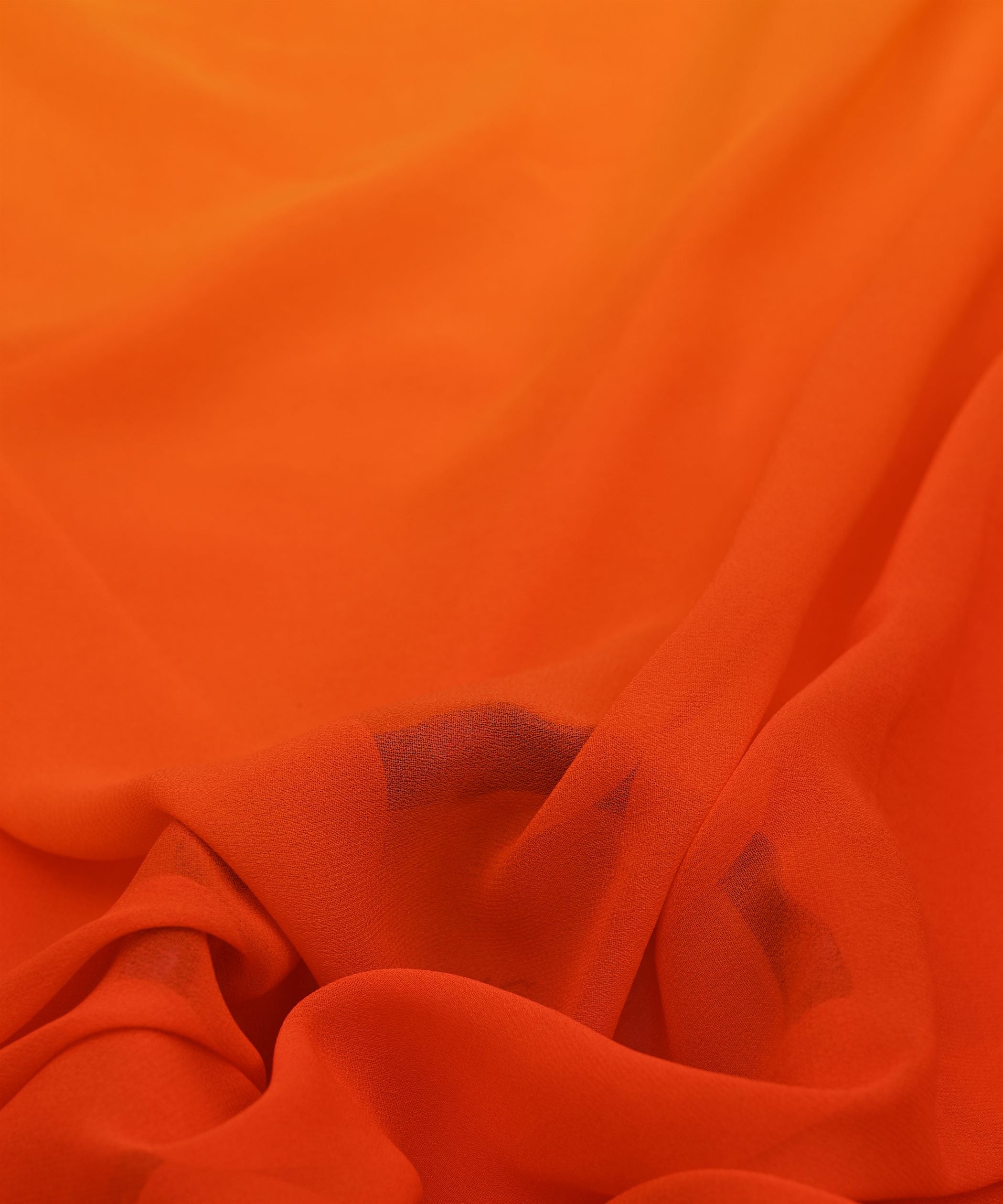 Orange Shaded Georgette Fabric