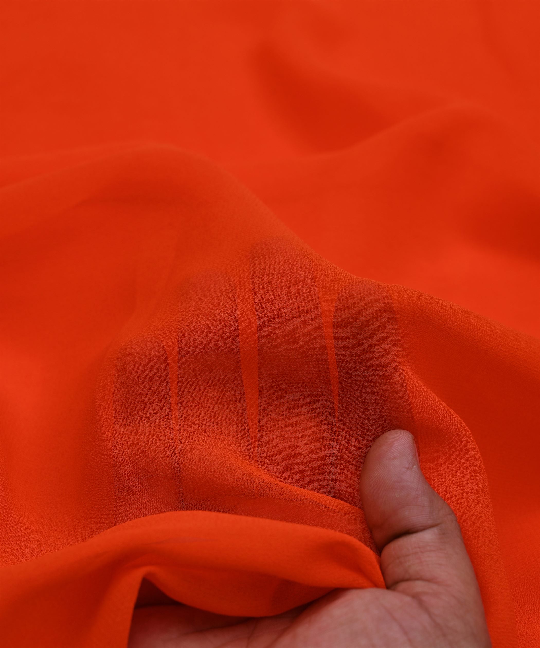 Orange Shaded Georgette Fabric