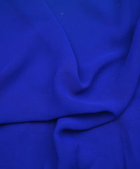 Royal Blue Shaded Georgette Fabric