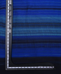 Navy Blue Shaded Chiffon Fabric with Zari Lining
