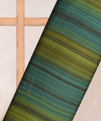Pista Green Shaded Chiffon Fabric with Zari Lining