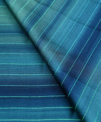 Teal Shaded Chiffon Fabric with Zari Lining