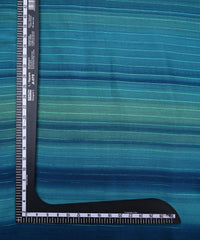 Teal Shaded Chiffon Fabric with Zari Lining