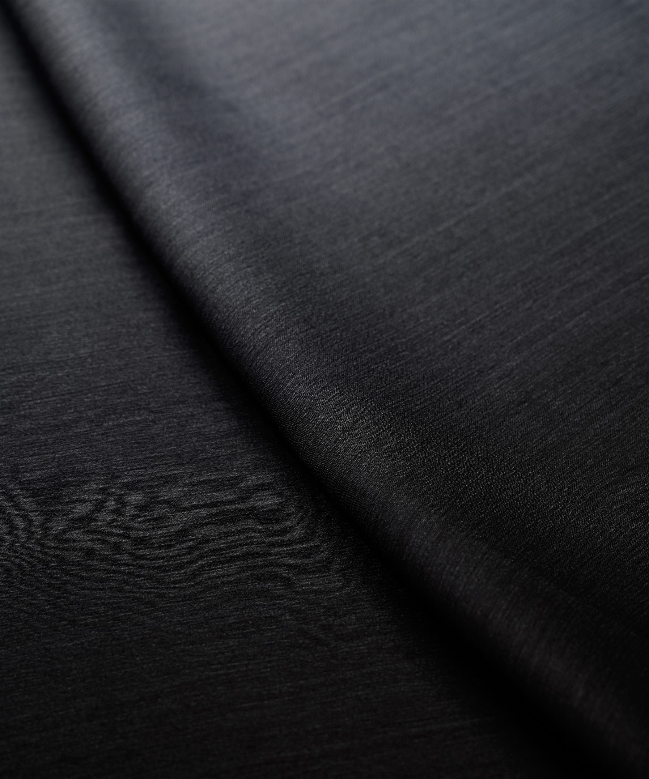 Black Plain Dyed Shaded Satin Chiffon Fabric