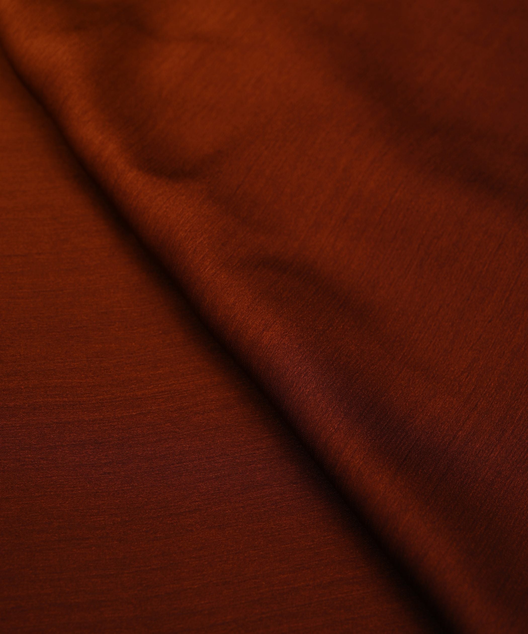 Coffee Plain Dyed Shaded Satin Chiffon Fabric