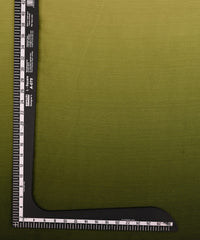 Green Plain Dyed Shaded Satin Chiffon Fabric