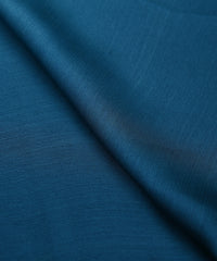 Teal Plain Dyed Shaded Satin Chiffon Fabric