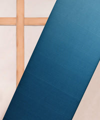 Teal Plain Dyed Shaded Satin Chiffon Fabric