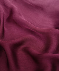 Wine Plain Dyed Shaded Satin Chiffon Fabric
