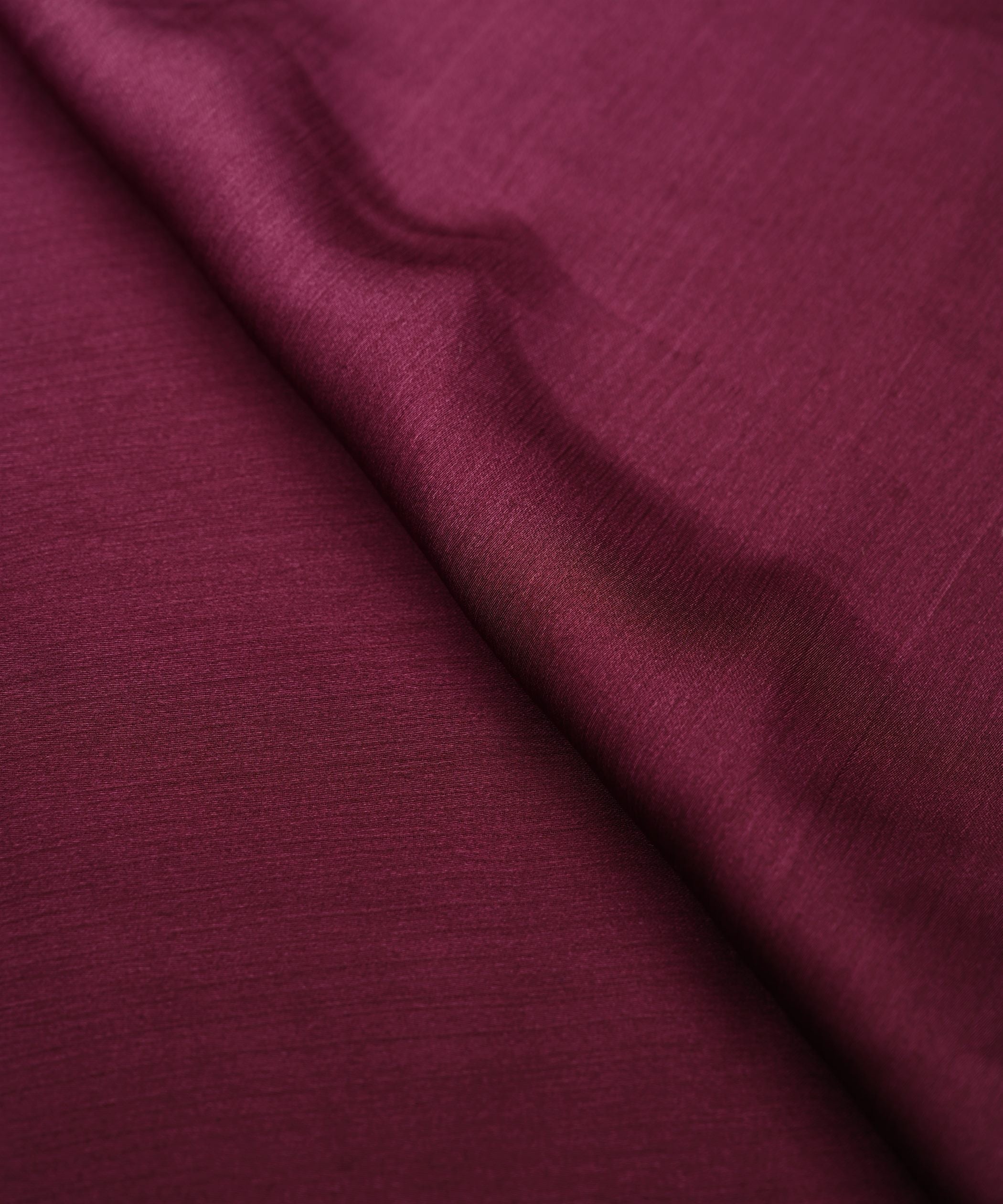 Wine Plain Dyed Shaded Satin Chiffon Fabric