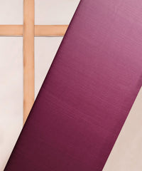 Wine Plain Dyed Shaded Satin Chiffon Fabric