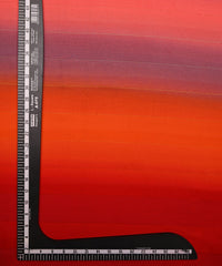 Orange-Red Shaded Weightless Fabric with Zari and Satin Stripes