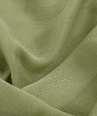 Dusty Green Plain Dyed Simmer Chiffon Fabric
