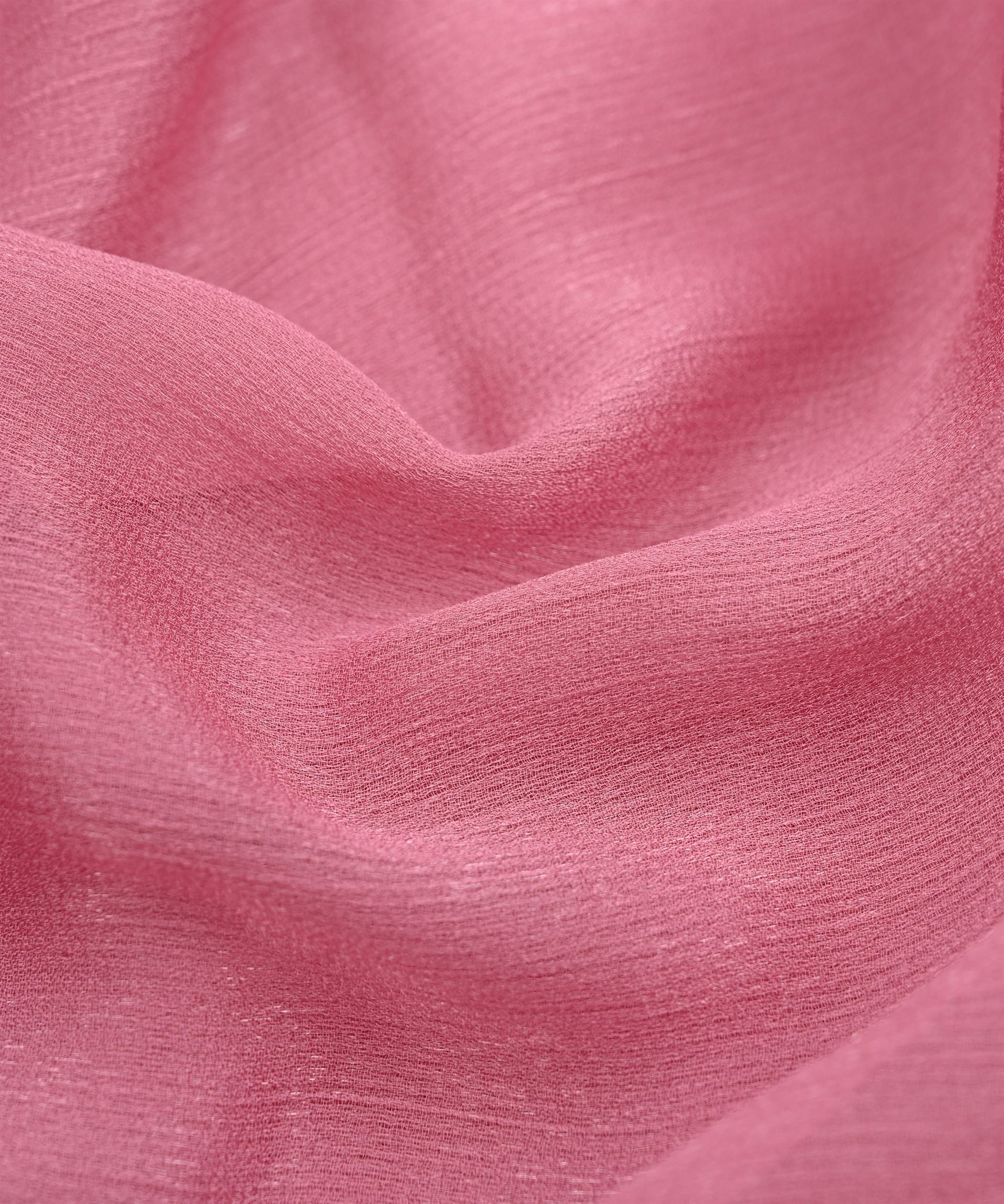 Light Pink Plain Dyed Simmer Chiffon Fabric
