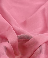 Light Pink Plain Dyed Simmer Chiffon Fabric