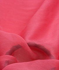 Pink Plain Dyed Simmer Chiffon Fabric
