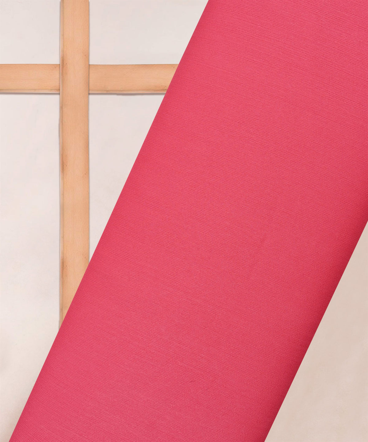 Pink Plain Dyed Simmer Chiffon Fabric