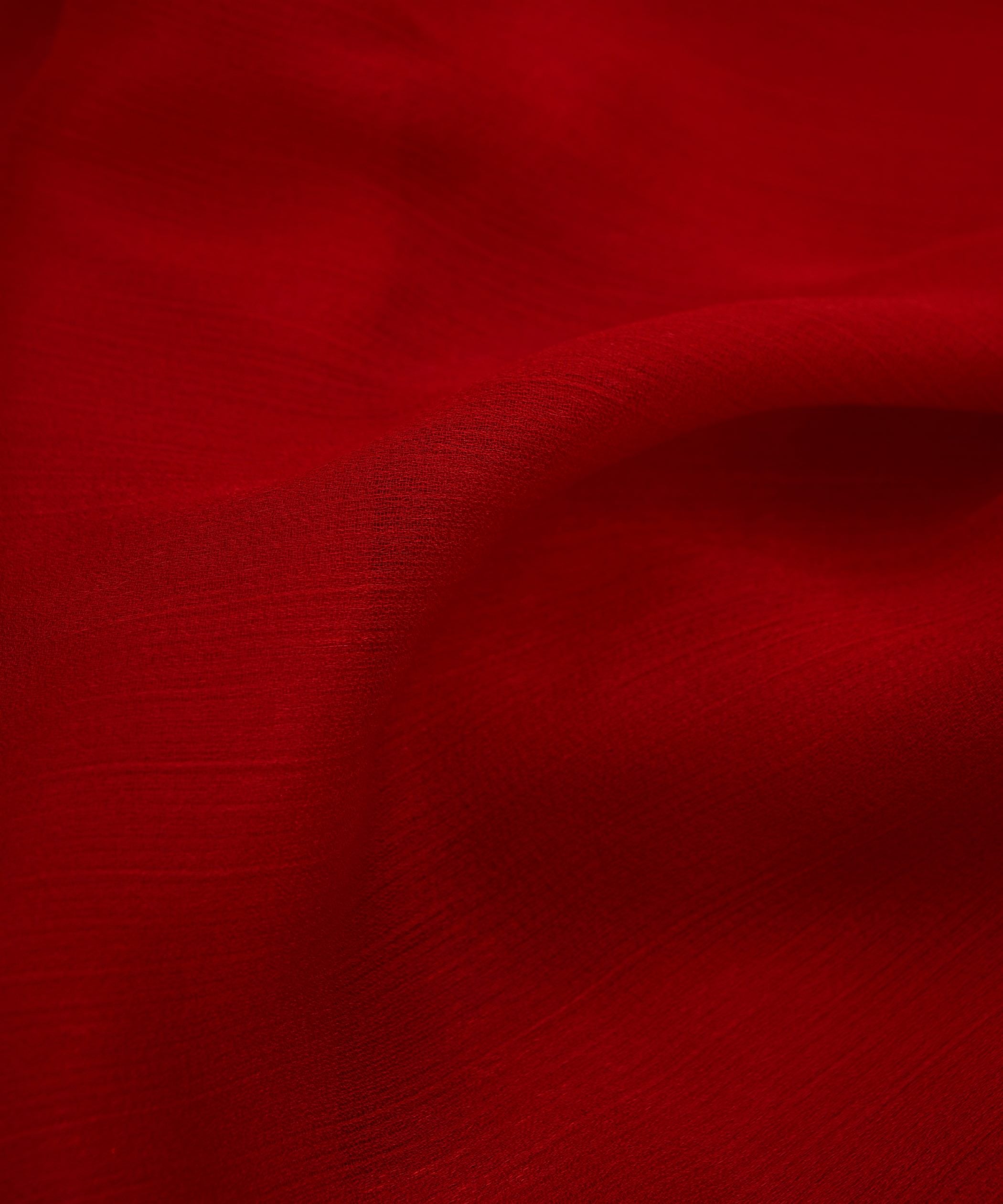 Red Plain Dyed Simmer Chiffon Fabric