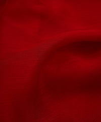 Red Plain Dyed Simmer Chiffon Fabric