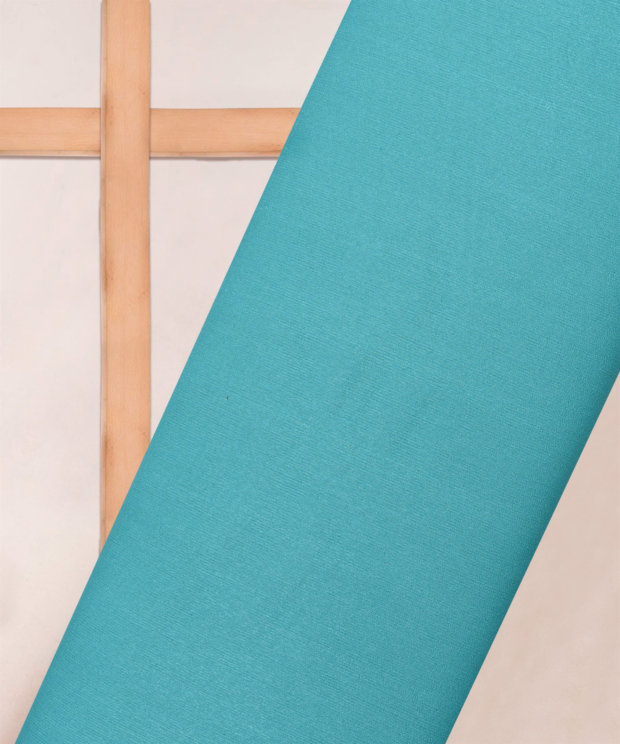 Sea Green Plain Dyed Simmer Chiffon Fabric