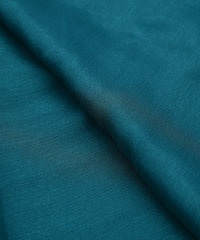 Teal Plain Dyed Simmer Chiffon Fabric