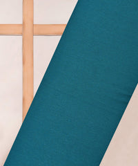 Teal Plain Dyed Simmer Chiffon Fabric
